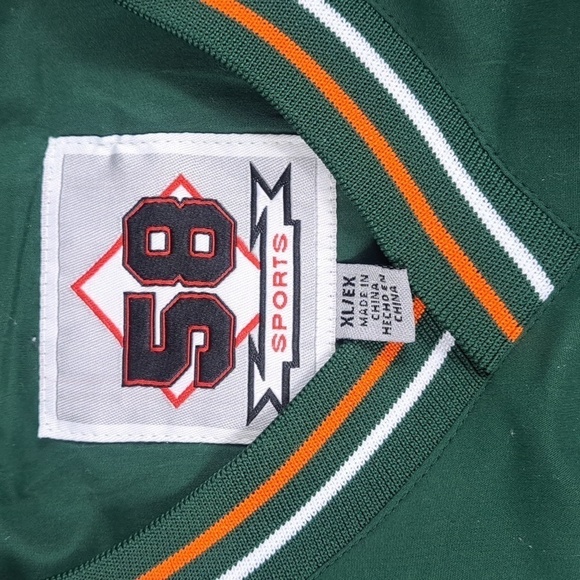 Miami Hurricanes stitched logo spellout lined XL pullover windbreaker jacket - Picture 8 of 8